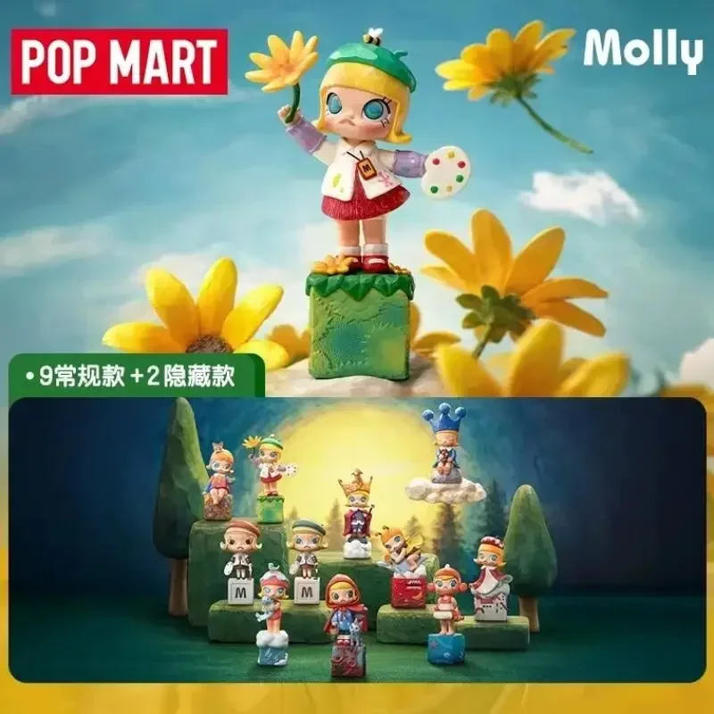 Фото POP MART MOLLY Scenery Along The Way 20th Anniversary Series Mystery Box Genuine Blind Box Guess Toys Bag Ornament Figurine Home №4