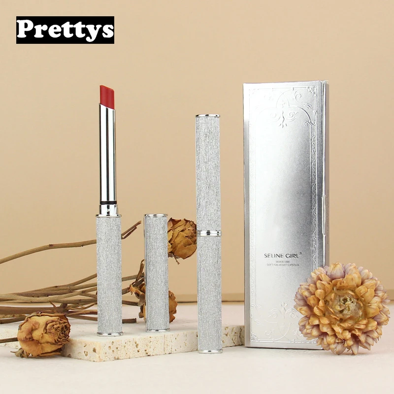 НОВАЯ тонкая губная помада 4 цветов бархатная матовая стойкая женская красота