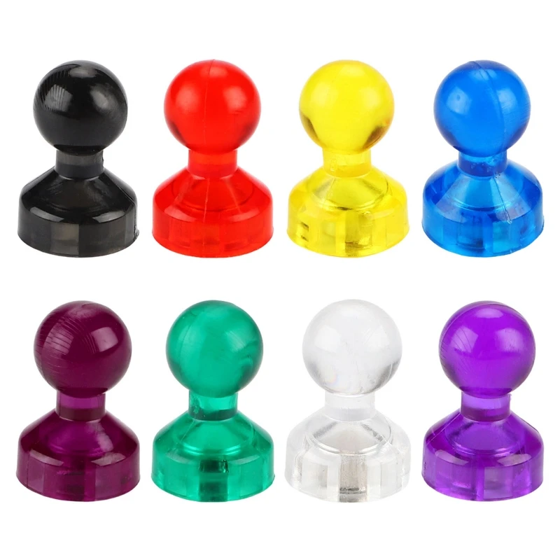 

H05B 10Pieces Colorful Push Pin Strong Magnetic Pushpins Fridge Magnets Whiteboard Magnets for Home Kitchen School Classroom