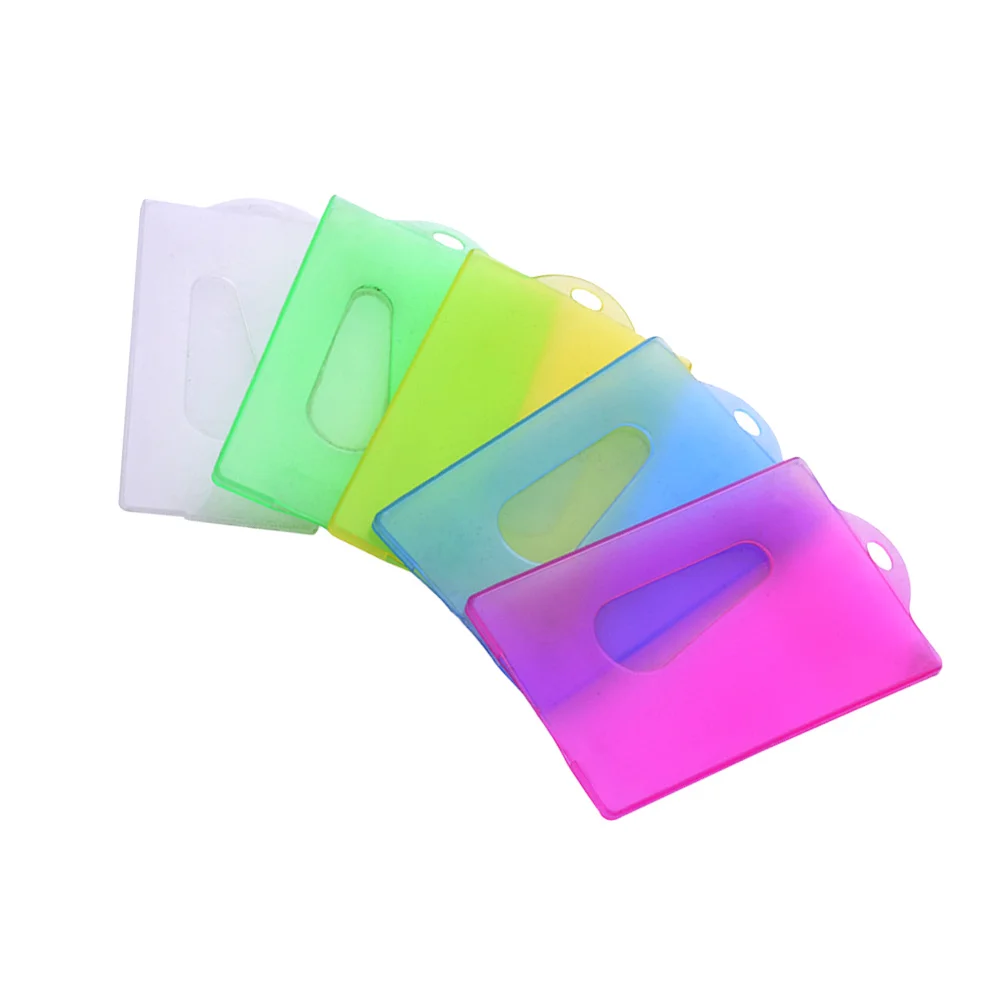 

20pcs Holder Plastic Sleeve for Employee Badge Name Student Cards ID