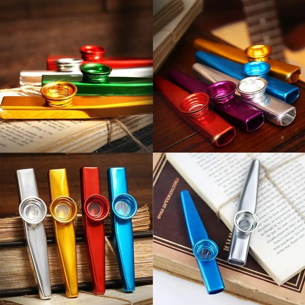 

Simple Design Lightweight Kazoo Aluminum Alloy Metal For Guitar Instrument Music Lovers Instrument 6 Colors Optional Q8o7