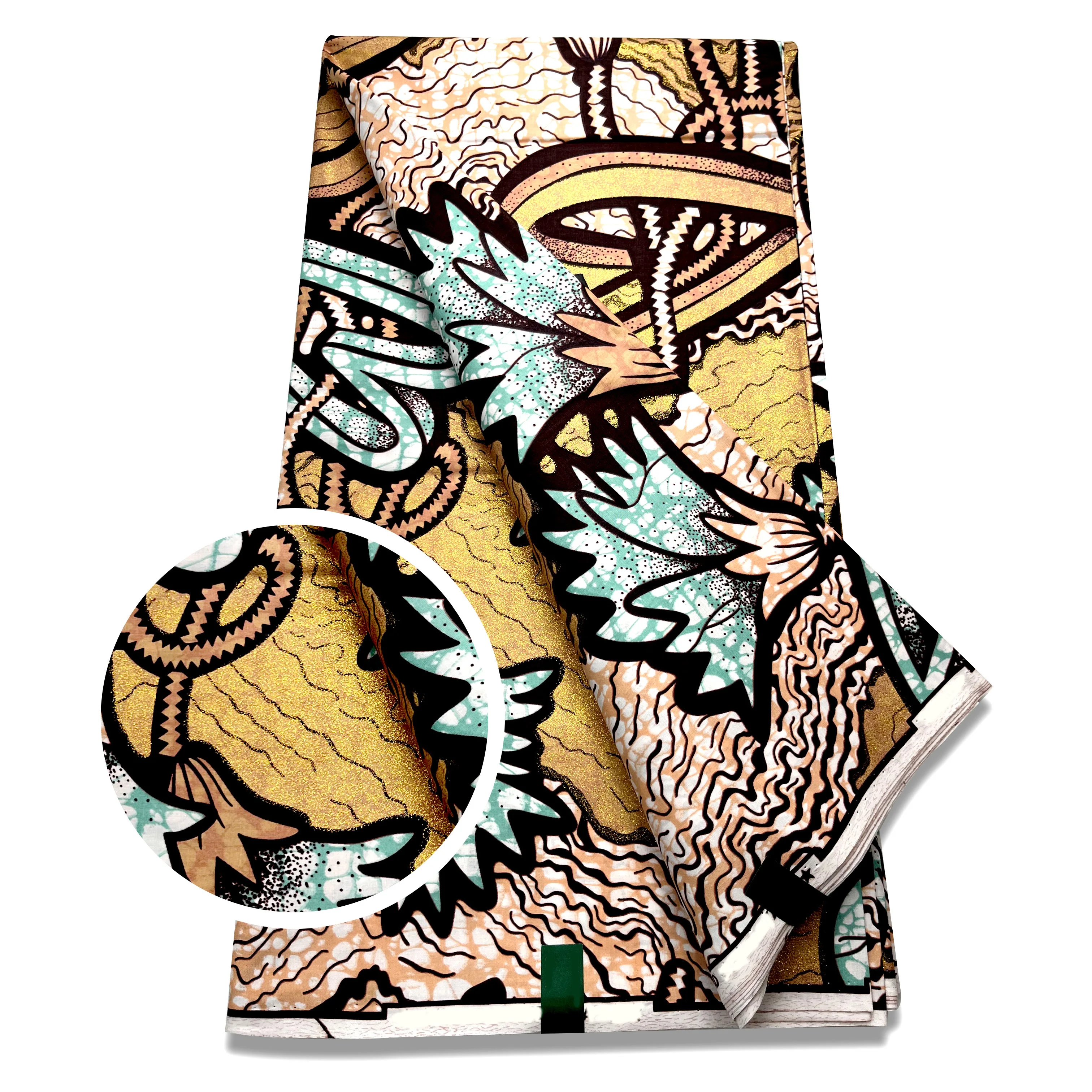 Нигерийская африканская вощеная ткань хлопковая оберточная с принтом материал