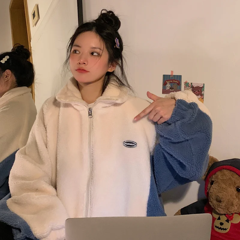 

Кашемировая зимняя куртка для женщин, новинка 2022, пальто, модная верхняя одежда с длинным рукавом, свободная женская одежда