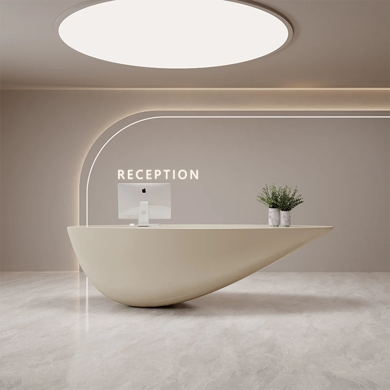 

Modern Reception Desk Cashier Table Mobile Bar Supermarket Cashier Counter White Desk Comptoir De Caisse Luxury Furniture