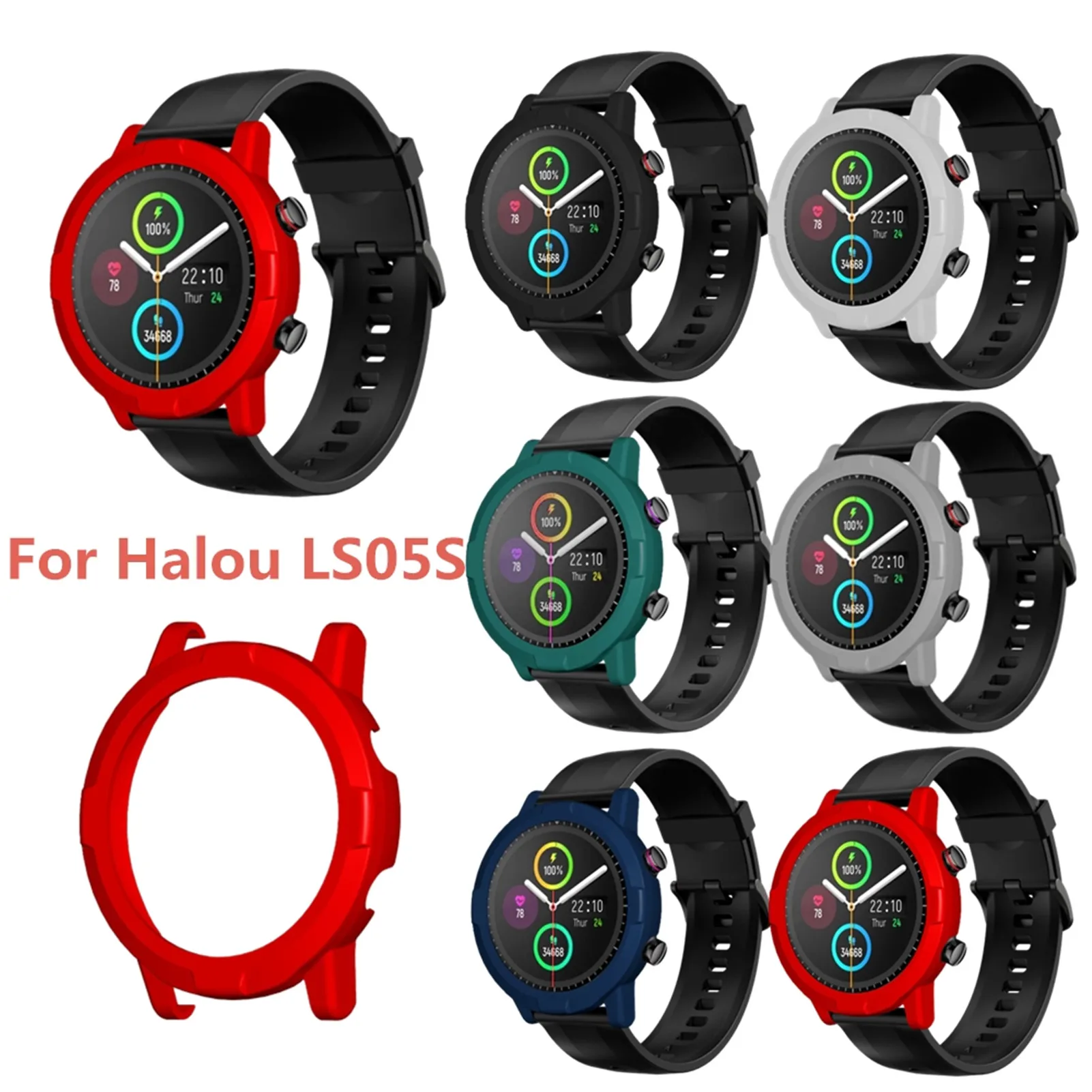 

Защитный чехол из поликарбоната для часов hayrt Lou LS05S, защитный чехол для умных часов Xiaomi Haylou LS05S, аксессуары, бампер, рамка