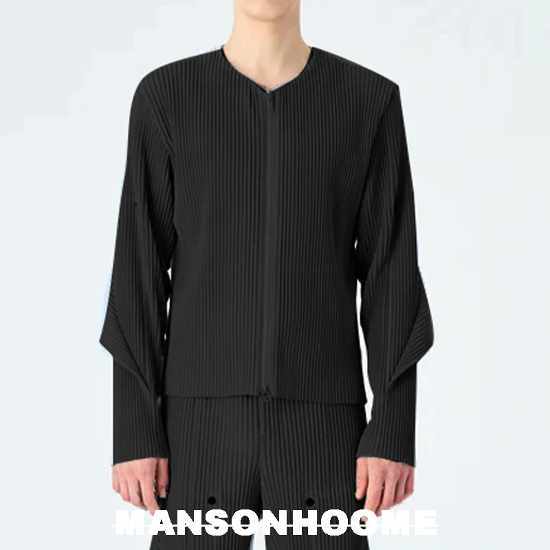 Мужская зимняя плиссированная куртка Miyake новая японская на пуговицах