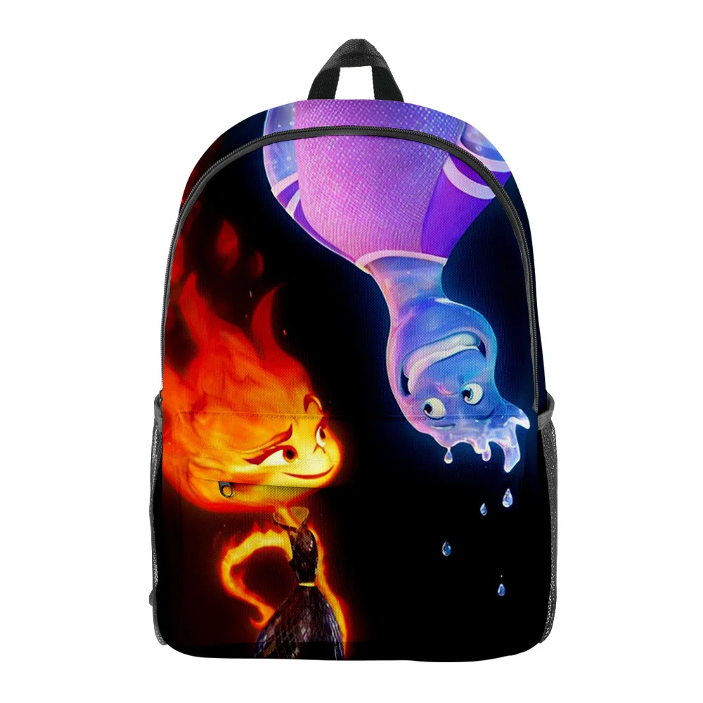 

Popular Novelty Funny Elemental School Bags Boys Girls Travel Bags 3D Print Oxford Waterproof Notebook Shoulder Backpacks