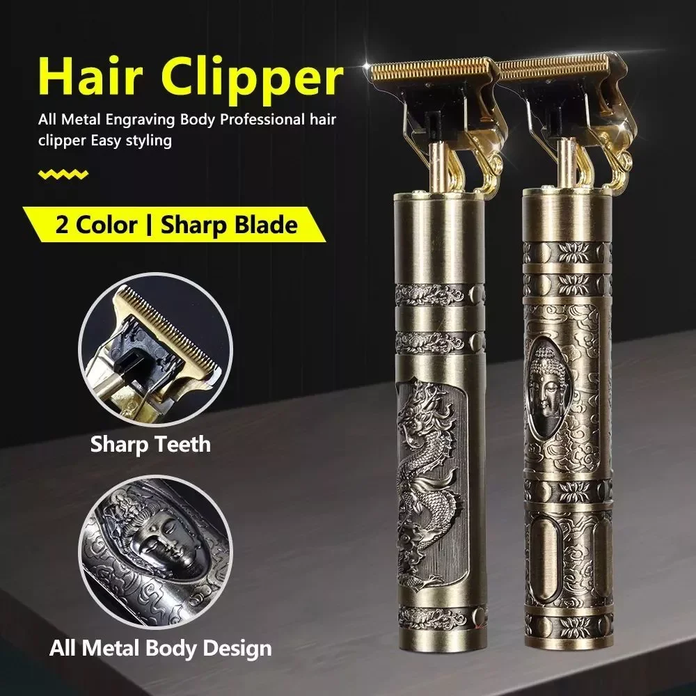 

T9 USB Hair Cutting Professional Beard Trimmer Machine Rechargeable Hair Clipper Man Shaver Trimmer For Men Barber