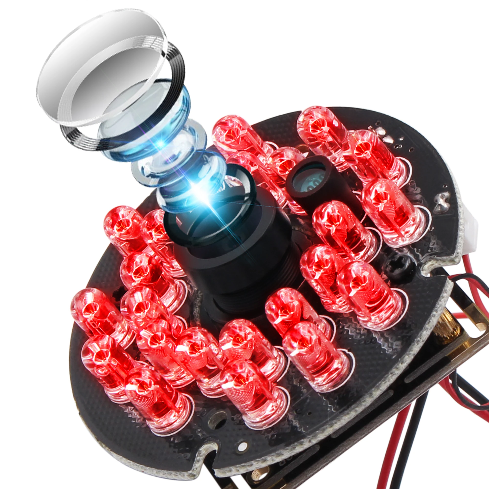 

ELP USB Camera Module 2MP Ir Leds Night Vision Infrared Mini Web Cam Webcam Module 1080p with IR Cut for Security
