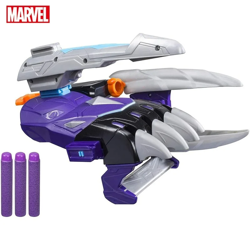 

Avengers Marvel Final Battle Black Panther Launcher NERF Assembly Machine Gear Darts Children's Toy Cosplay Birthday Gift E6922