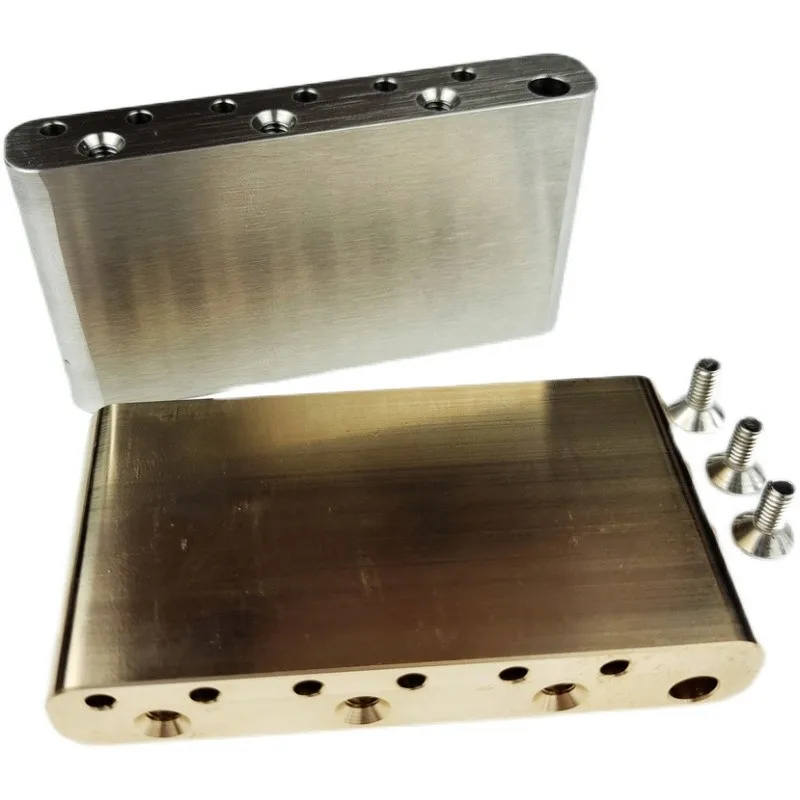 【Made in Japan】 1 Set Electric Guitar Tremolo System Bridge Stainless Steel / Brass Block for Mexico Fender / Squier CV