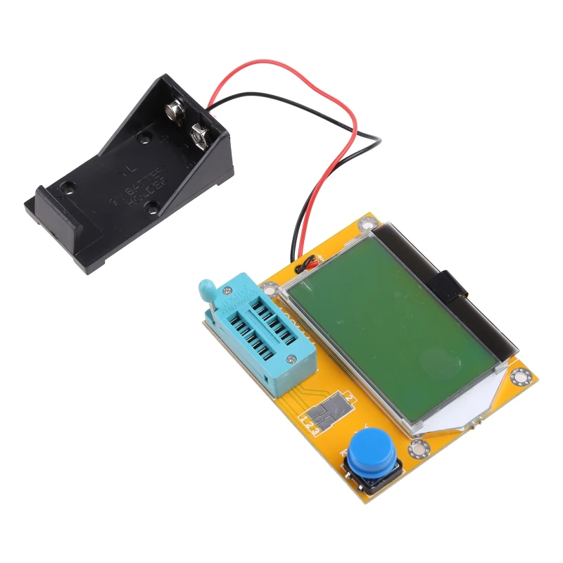

1 Pc Professional 9V LCD Digital Transistor Tester LCR-T4 Meter 12864 Backlight Capacitance
