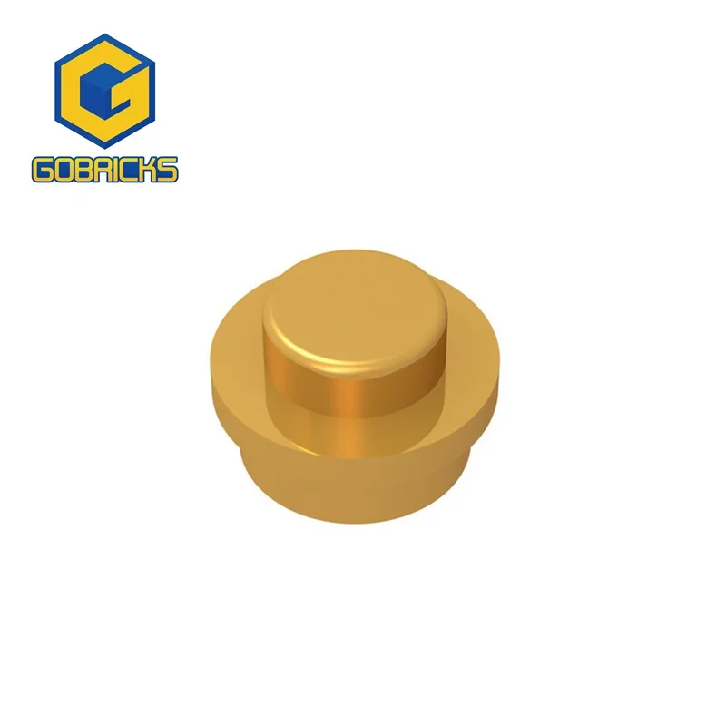 Gobrick 1 шт. круглая пластина MOC 1x1 с твердыми кубиками-гвоздиками совместимая