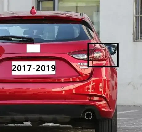 

Внешняя фотовспышка 2017, задняя фотовспышка для хэтчбека Mazda3 без лампы, задняя фотовспышка для автомобилей