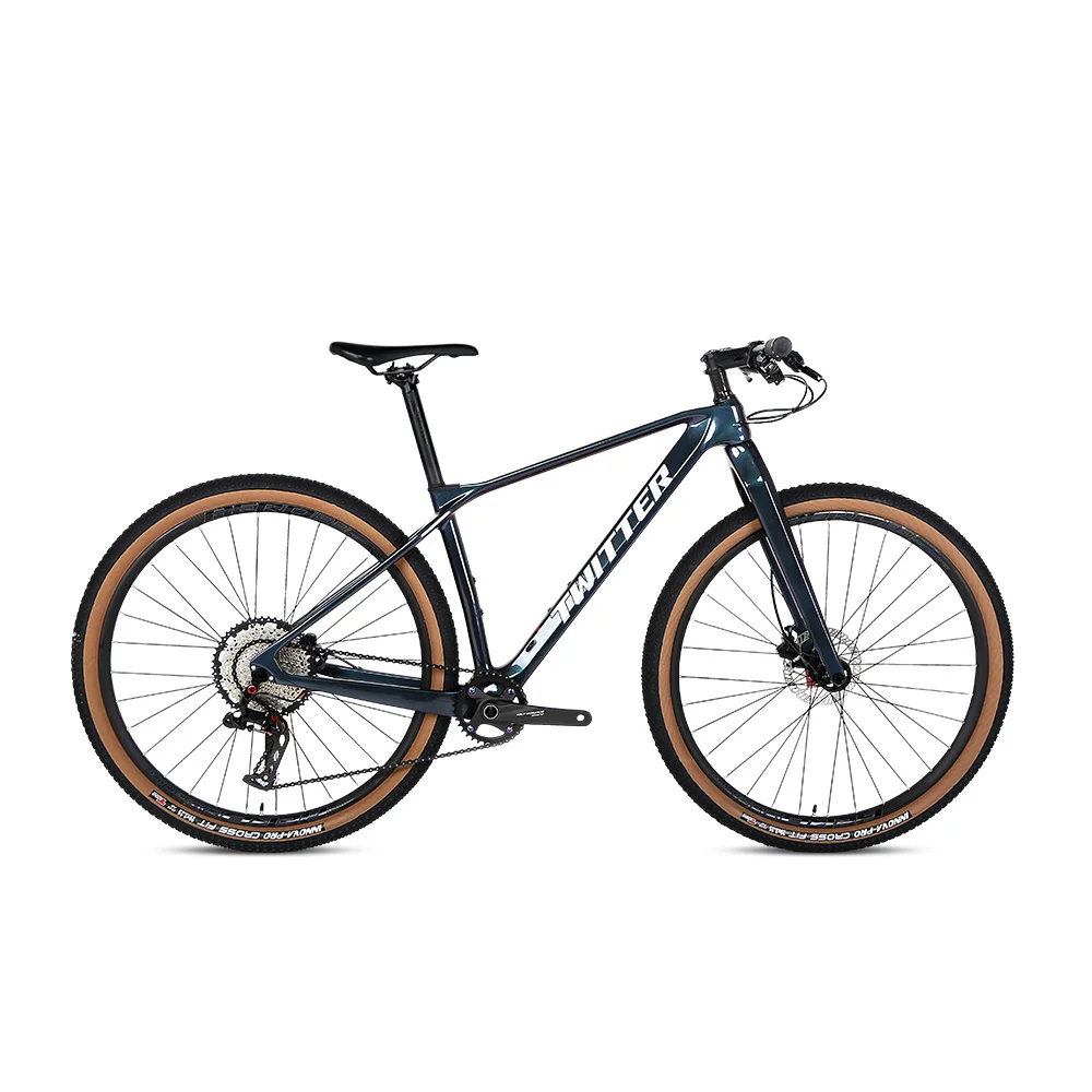 

TWITTER M6 holographic ultra light carbon fiber bike 27.5 29er with carbon fiber fork sx-12S bicicleta mtb Hydraulic Disc Brake