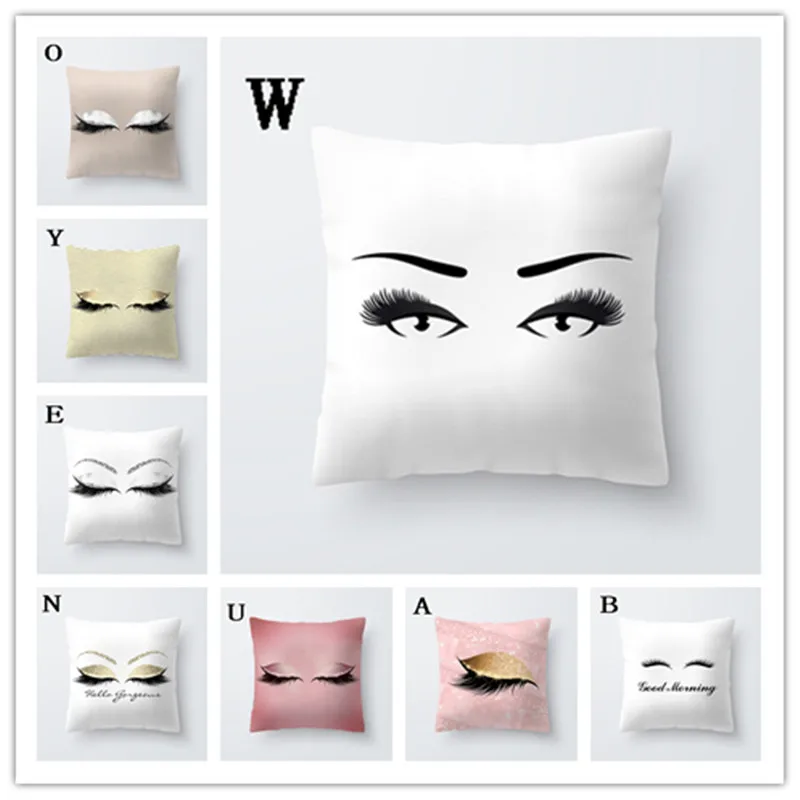 

Marble Eyelash Pattern Series Home Decoration Pillowcase Square Pillowcase Home Office Decoration