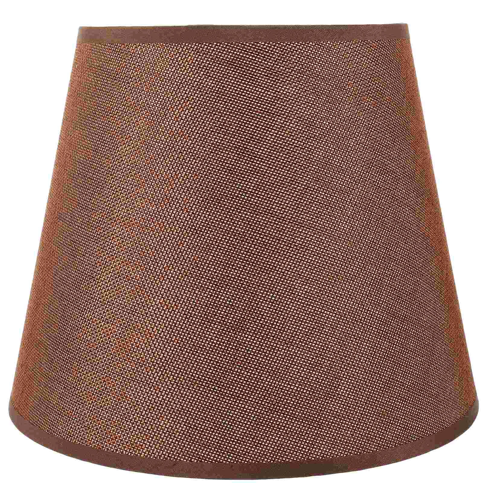 

Solid Color Lampshade Desk Cover Cloth Desktop Accessories Light Bulb Bedside Table Metal