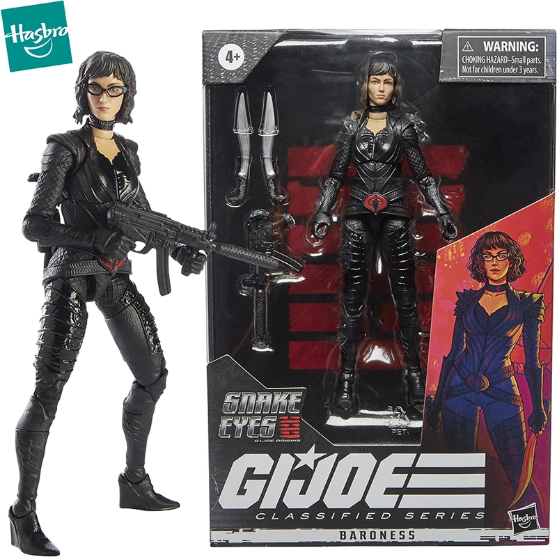 

In Stock Hasbro Snake Eyes G.I. Joe Origins Classified Series Baroness Action Figure Collectible Model Hobby Toys For Fans