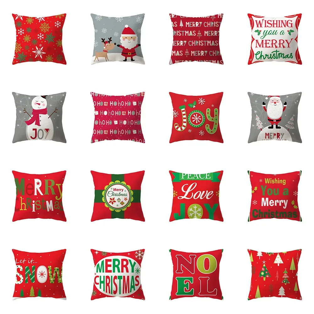 

Чехлы с Санта-Клаусом, чехол с текстом, бархатный чехол для дивана, индивидуальный подарок, украшение для офиса, F1752