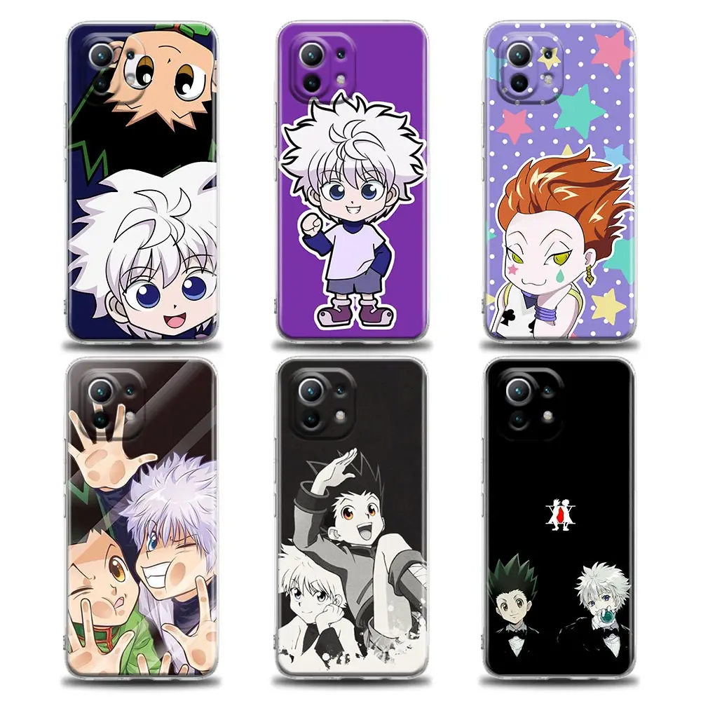 

Hunter X Hunter Transparent Case For Xiaomi Mi 12 11 Lite 5G NE 13 12T Pro 9T Note 10 For Poco X3 Pro NFC M3 F3 Cover Hisoka Gon