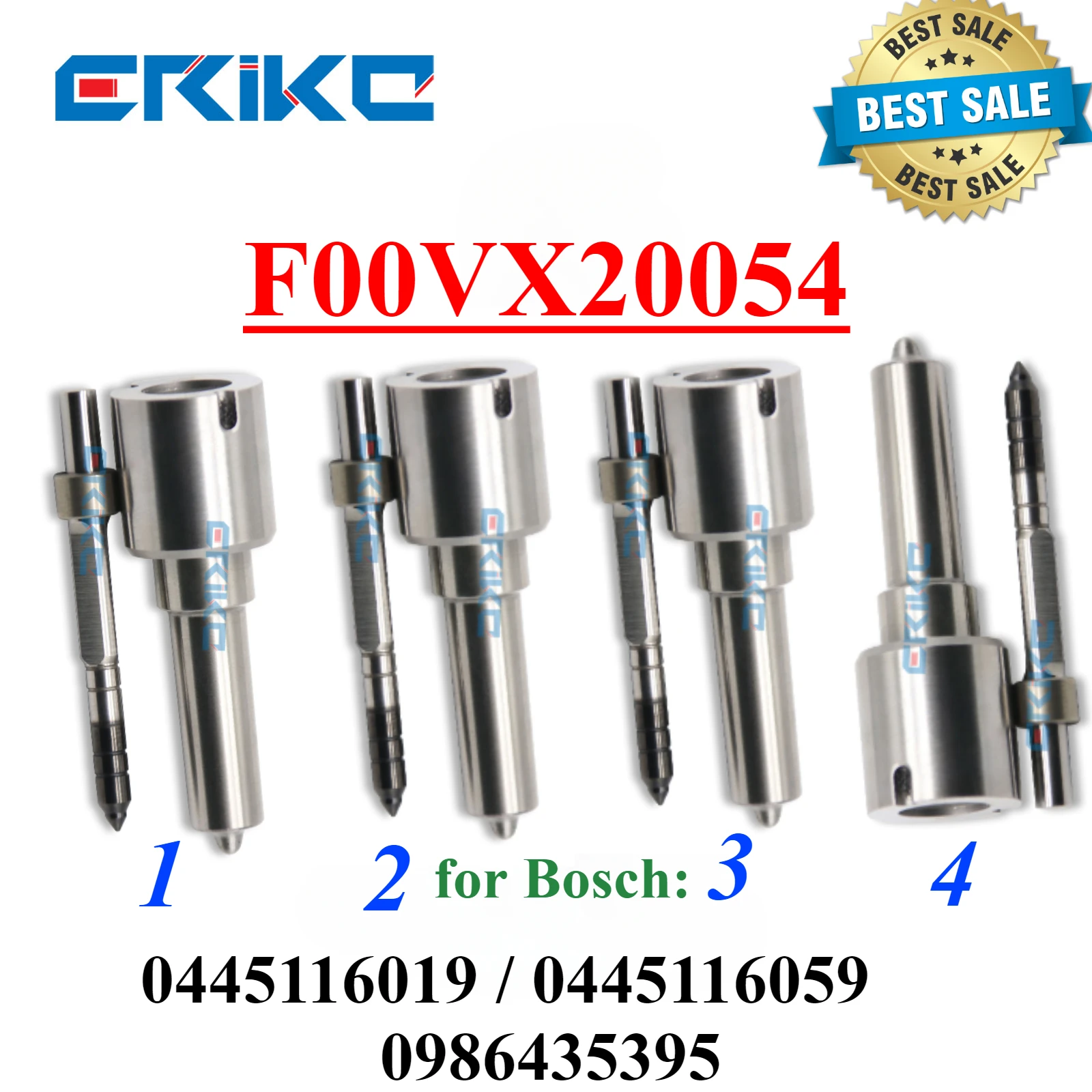 Фото 4 шт. F00VX20054 Пьезофорсунка FOOVX20054 для двигателя Bosch FIAT DUCATO 3.0D 0445116059 0445116019 0986435395 №1