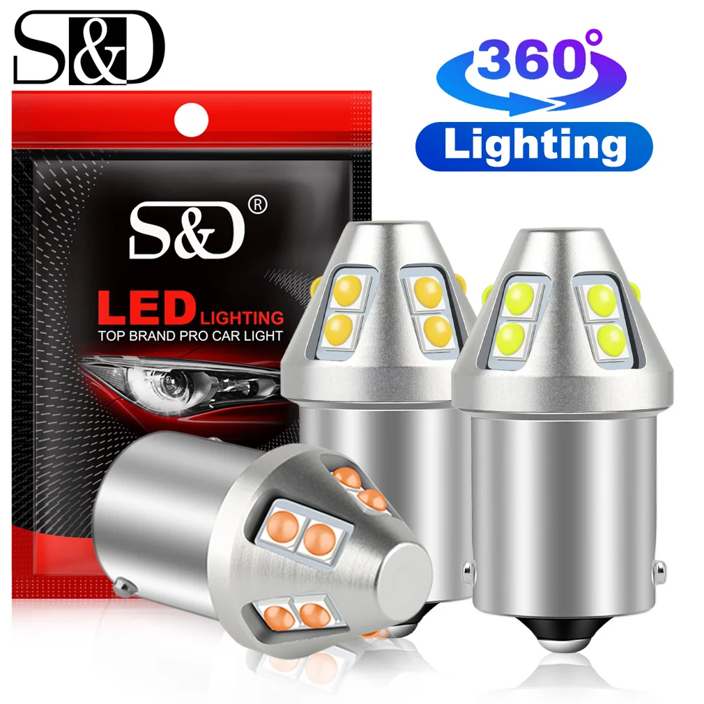 

1 шт. P21W LED 1156 BA15S BAU15S PY21W лампа 1157 BAY15D P21 5 Вт R5W R10W автомобильная лампа 3030 чипы Автомобильный светодиодный светильник 12 В белый красный желтый