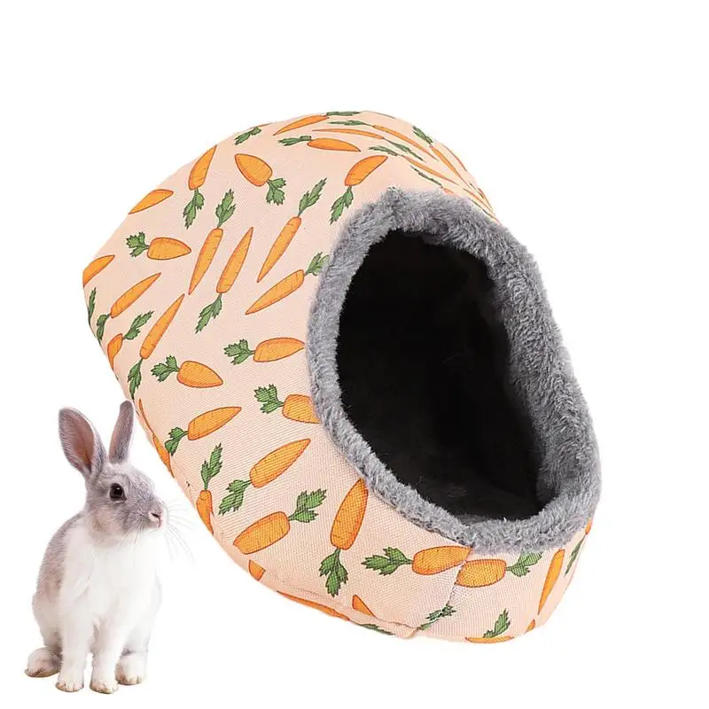 

Small Hamster Hideout Warm Nest House Plush Bed for Guinea Pig Accessories Chinchilla Squirrel and Sugar cage Accessories