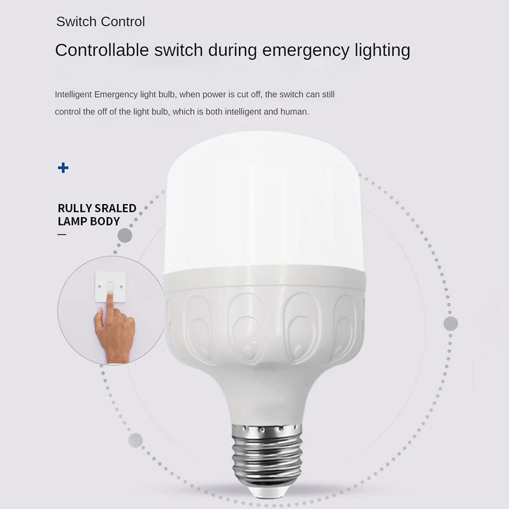 

Led Bulb High Quality Components Strong Conductivity Long Lifespan Good Contact Energy Saving Emergency Lamp Farm Light Bulb