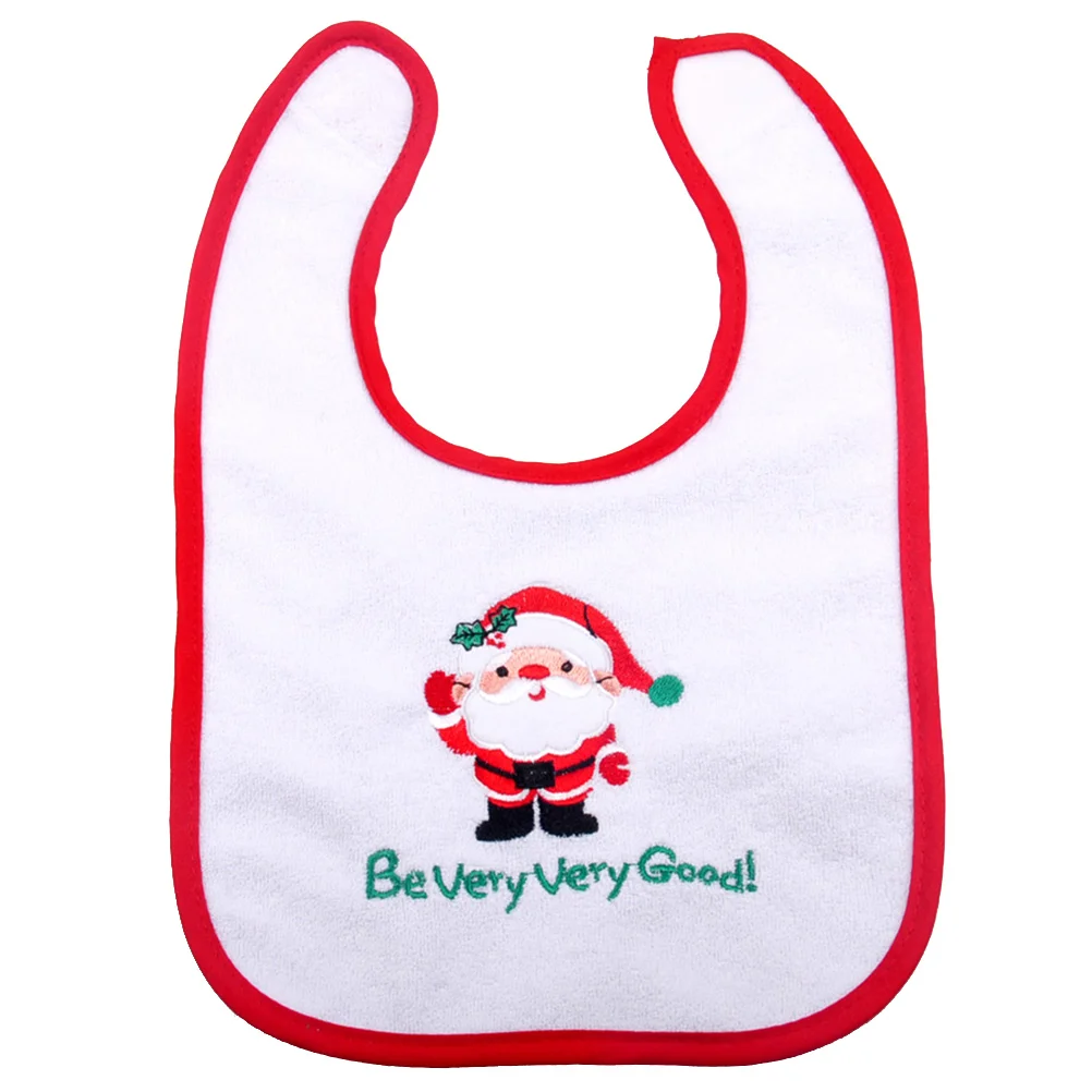 

Christmas Gifts Saliva Towel Baby Lunch Feeding Bib Infant Products Simple Newborn