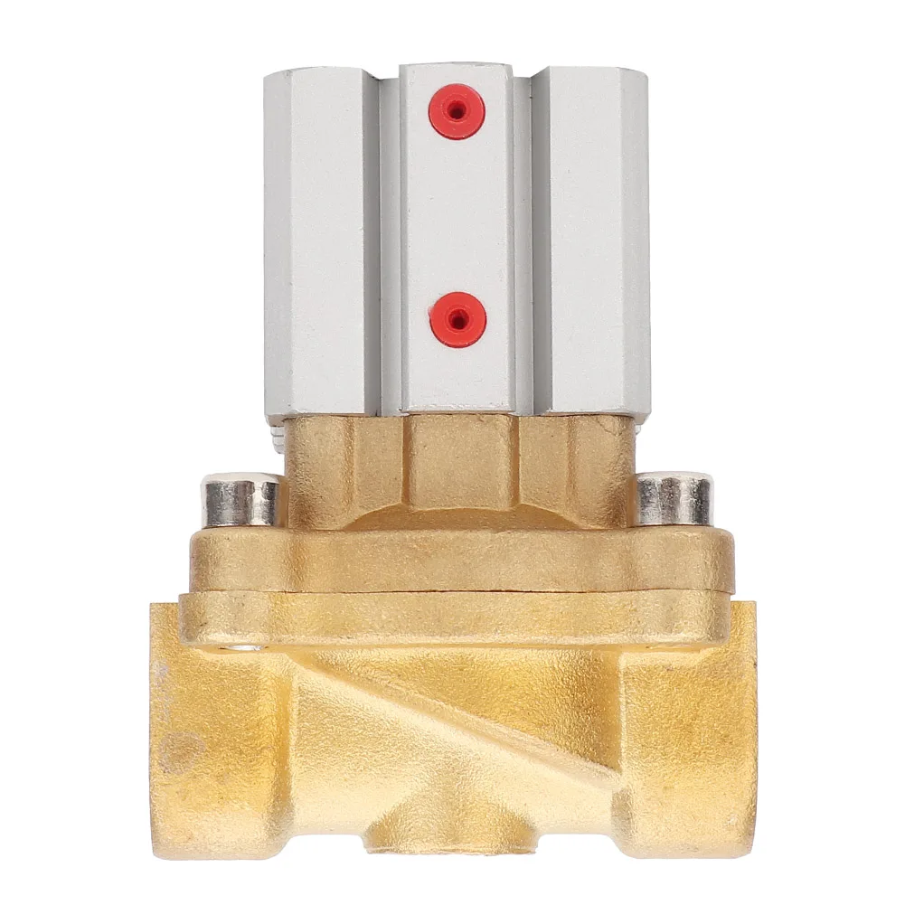 

Vacuum Solenoid Brass Pneumatic Control Valve G Thread for Air Water Oil Gas 2Q160-15/2Q200-20/2Q250-252Q160-15