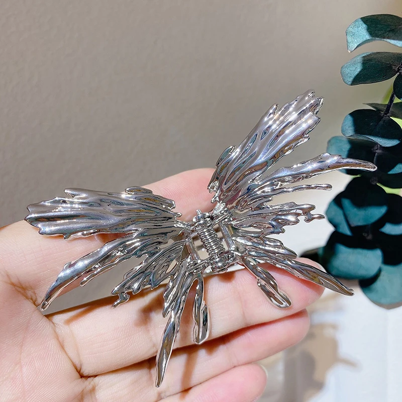 

2022 Metal Butterfly Hairpin Hair Clip For Women Hollow Hairpin Geometric Travel Headband Trendy Hair Accessories Wholesale