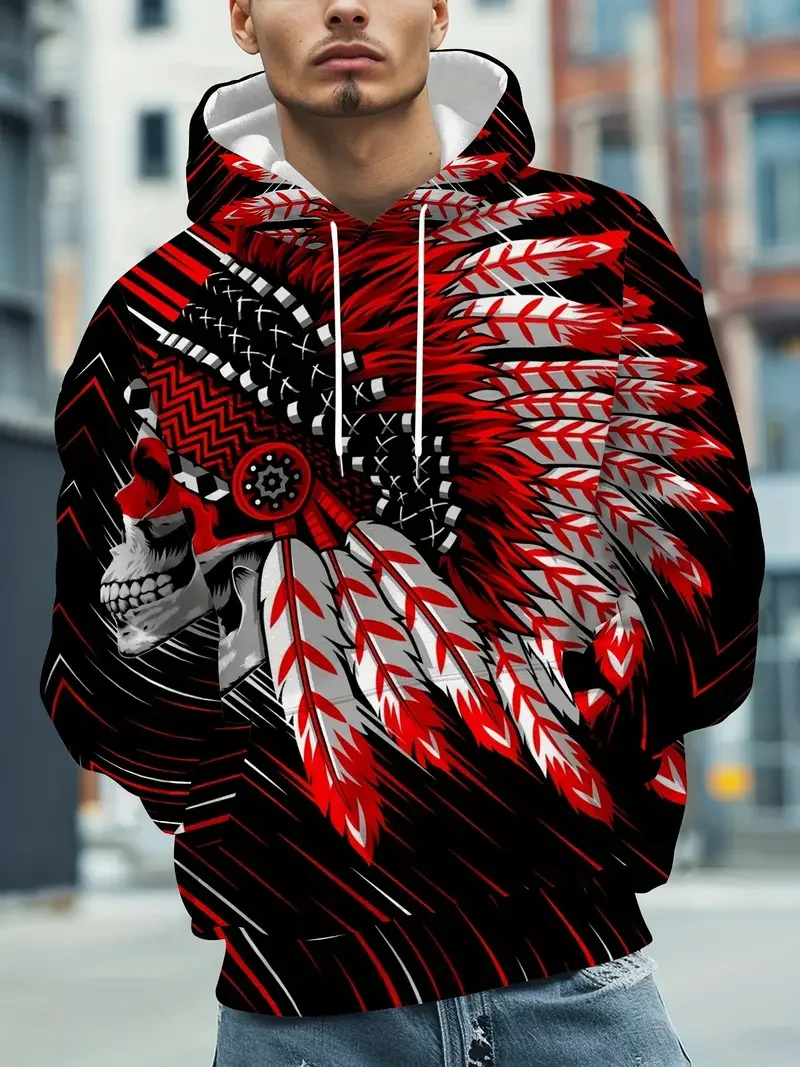 Мужская толстовка с капюшоном в стиле Харадзюку цвет ассортименте