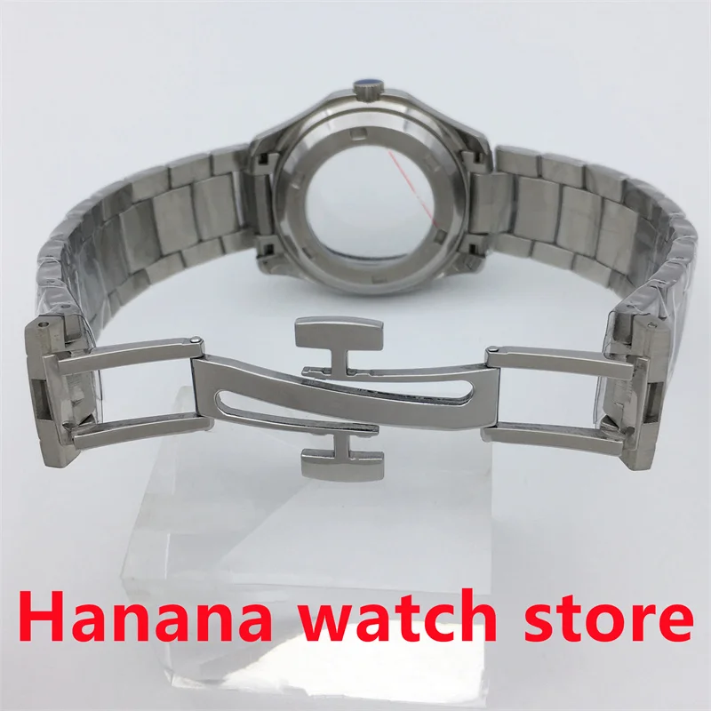 Квадратный корпус BLIGER 40 мм серебряный из нержавеющей стали сапфировое стекло