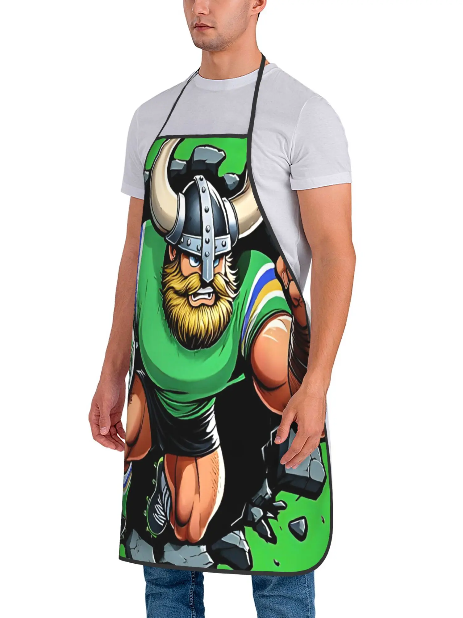 Фото Фартук Canberra Raider Mah Through, подходящий для домашней кухни, унисекс, для домашнего использования. №5