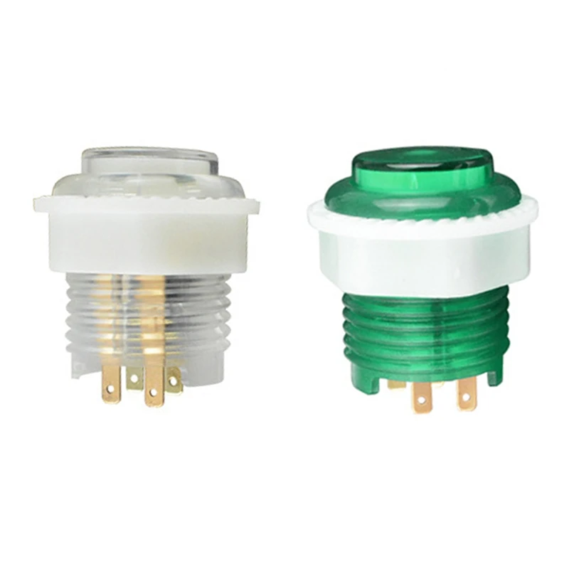 1 шт. кнопка со светодиодной подсветкой гайка 24 мм с 4-контактным световым кабелем