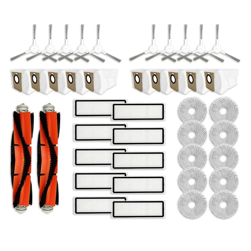 Для Xiaomi C102CN робот-пылесос основная боковая щетка Hepa фильтр швабра Pad мешок для