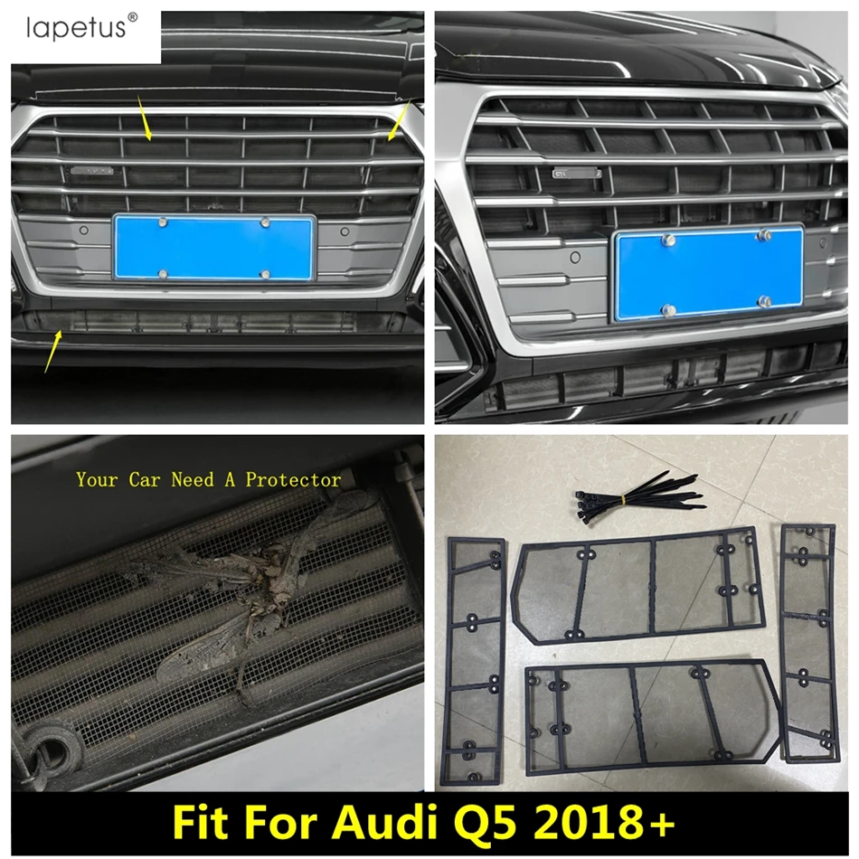 Для Audi Q5 2018 2019 2020 автомобильная передняя сетка от насекомых защитная решетка