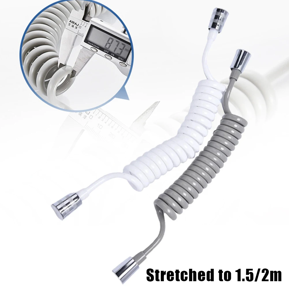 

1pc Shower Spring Hose Anti-winding No Knot Universal For Shower Interface Bathroom Supplies Flexible Water Plumbing