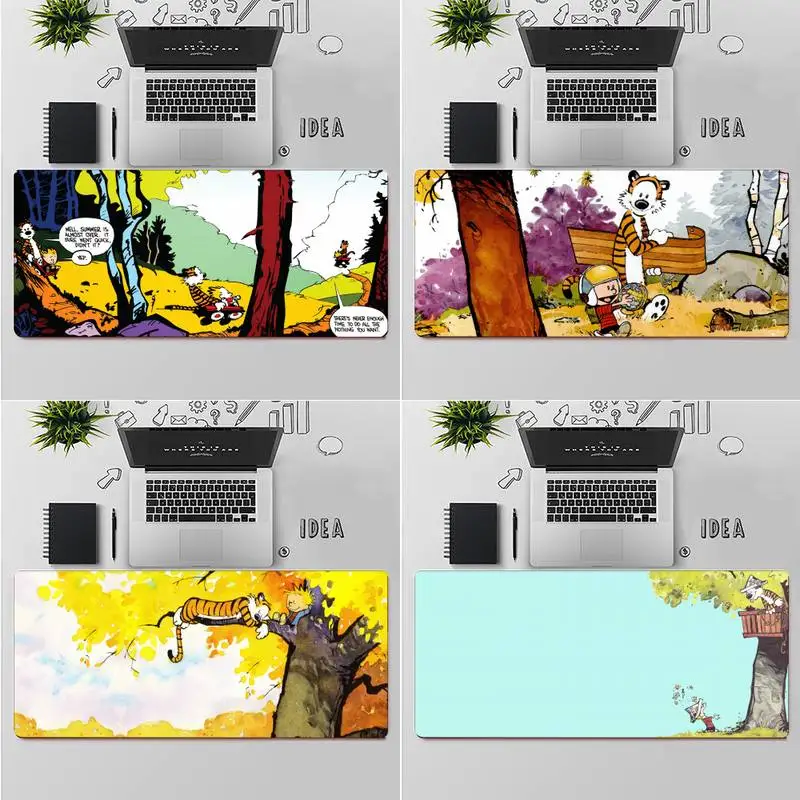 

Funny C-Calvin-and-Hobbes Gaming Player desk laptop Rubber Mouse Mat table Rug PC Laptop Notebook Rubber Wholesale Mat