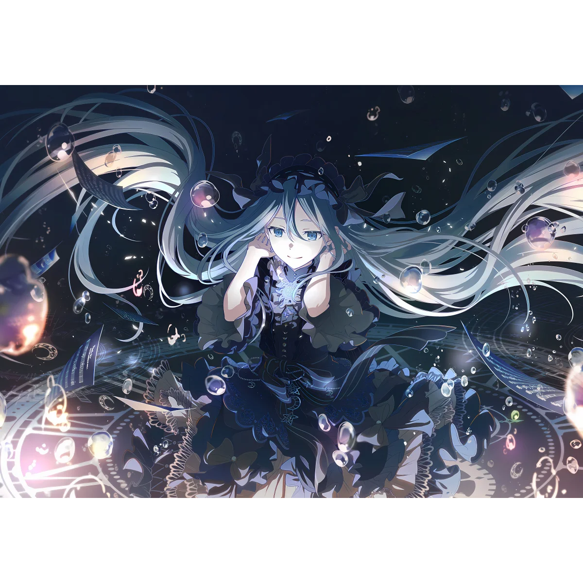 Аниме проект Sekai Yoizaki Kanade наклейки для ноутбука гитара милые мультяшные украшают