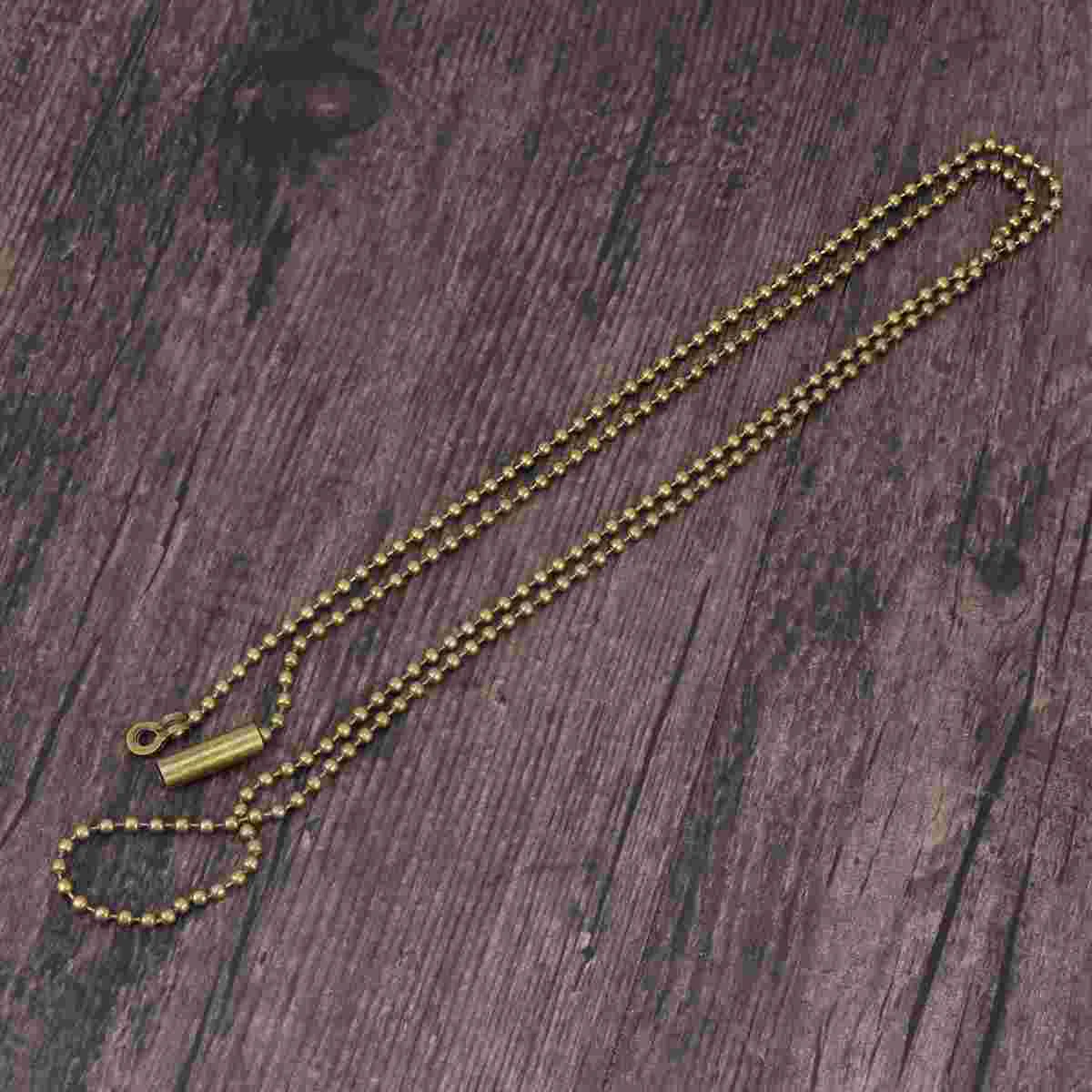 

Chain Fan Ceiling Light Extension Copper Pendant Extender Cord Beaded Connector String Pendants Decorative Dangler Rope Bronze