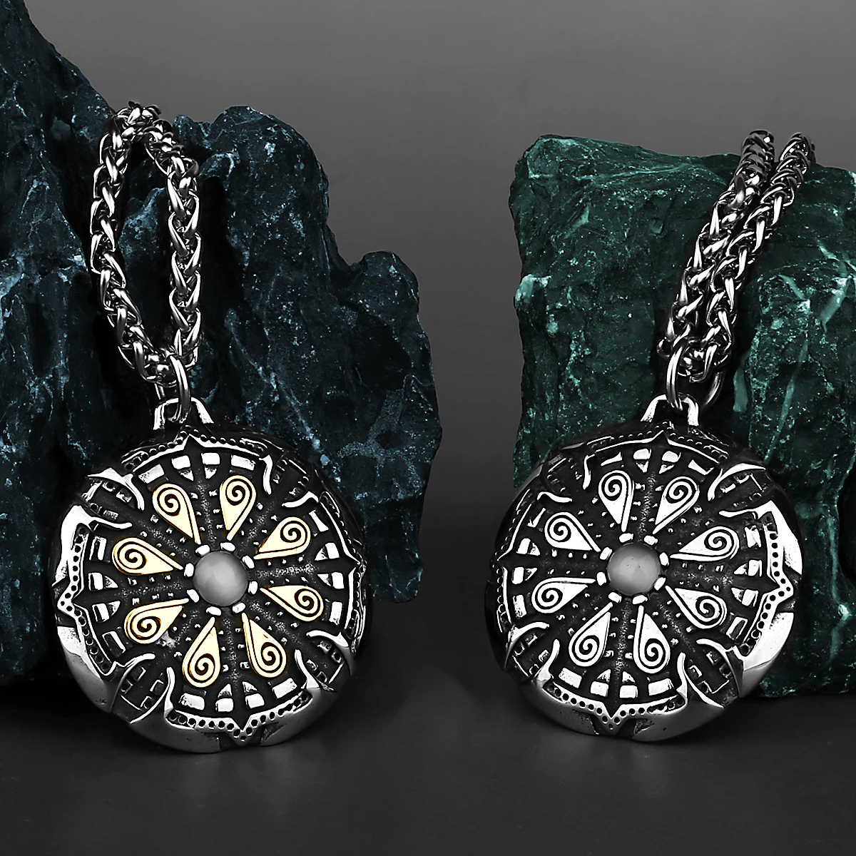 

Viking Gold and Silver Rune Mix and Match Necklace Pendant Viking Fashion Viking Necklace Men's Gift