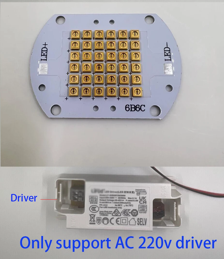 Фото Высокая мощность DIY UVC/UVB лампа 254 нм 270 нм 280 нм 290 нм 310 нм УФ-свет стерилизация и дезинфекция светодиодный модуль №3