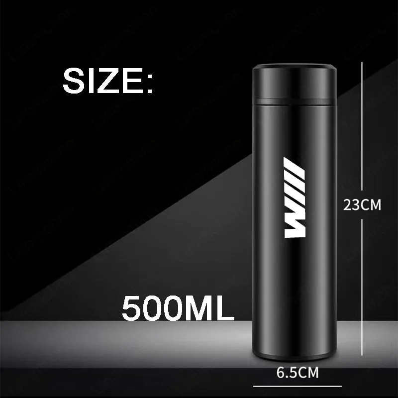 Термос из нержавеющей стали 500 мл с дисплеем температуры для Bmw M Performance E46 E90 E60 F10 F30