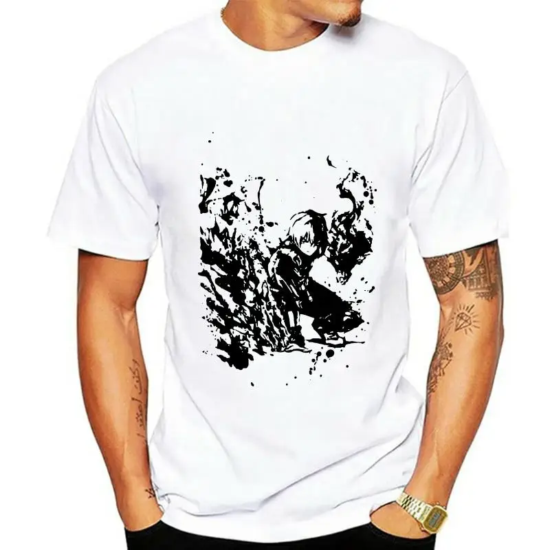 

Camiseta de Todoroki Shoto para hombre y mujer, camisa с salpicaduras de Ink, ropa para mujer
