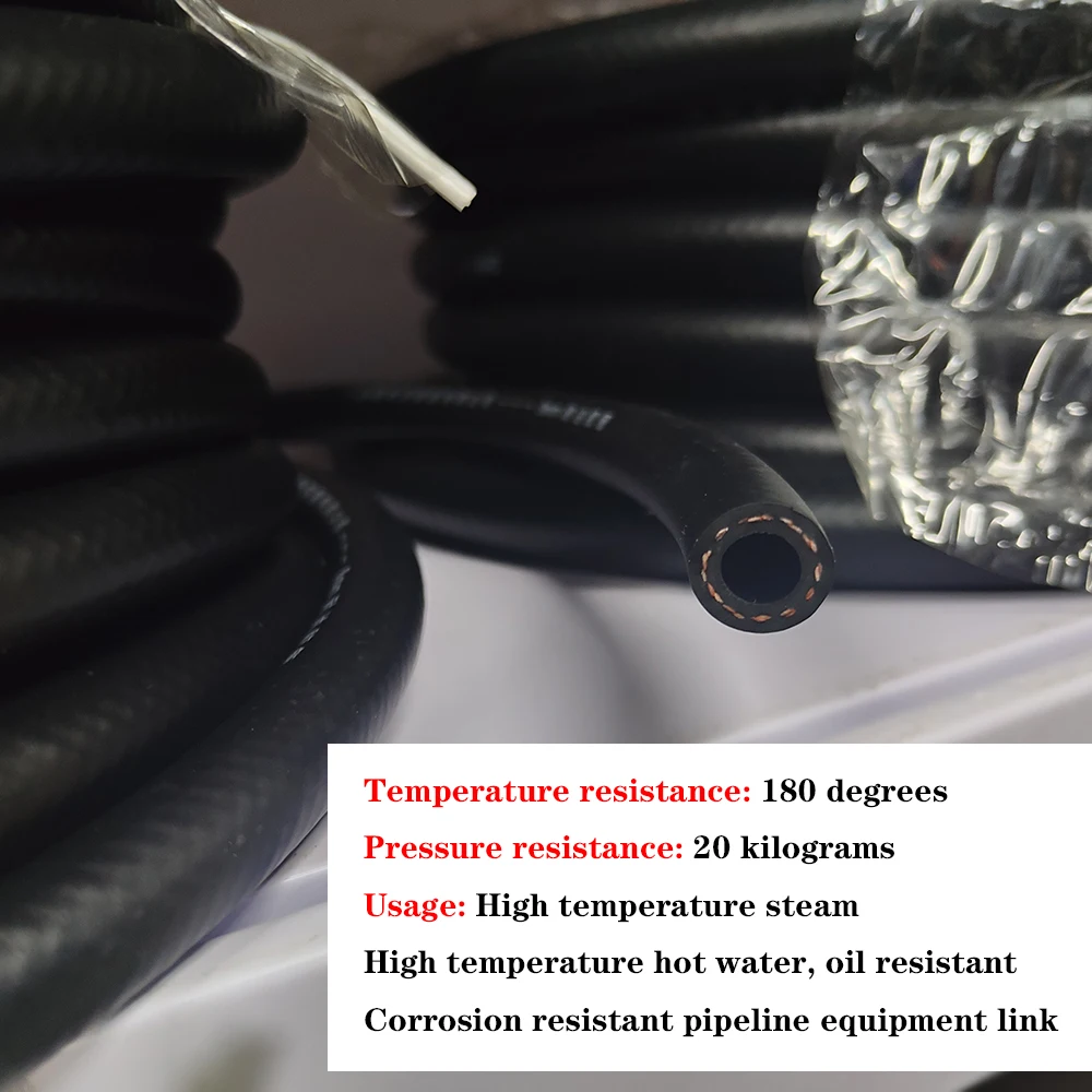 Черный глянцевый Нитриловый резиновый шланг устойчивый к дизельному топливу