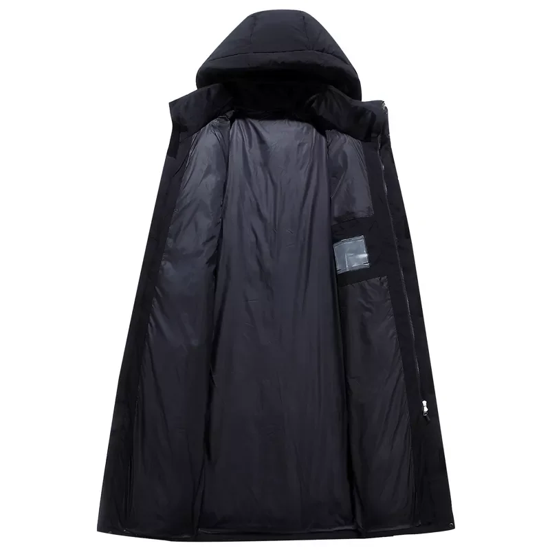 2022New Coat Men 2021 New Winter Men's  X-Long 90%  White Duck Down  Thick （Winter) Warm Casual Down Jackets Brand Clothing