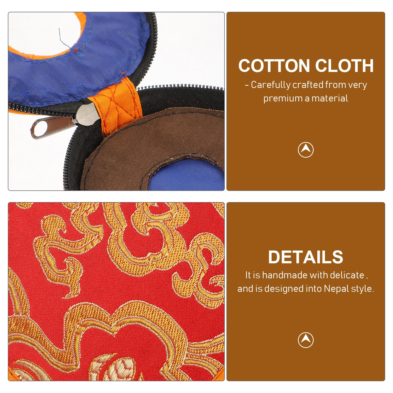 Набор колец-колокольчиков Непальский чехол для переноски домашний рукав