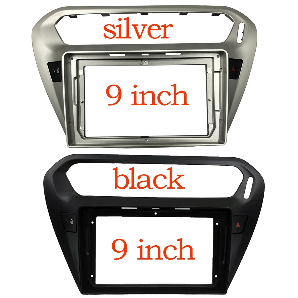 

Автомобильный радиоприемник 2 Din 9 дюймов установка DVD GPS Mp5 пластиковая панель рамка для Peugeot 301 Цитрон ELYSEE 2014 комплект крепления для приборно...
