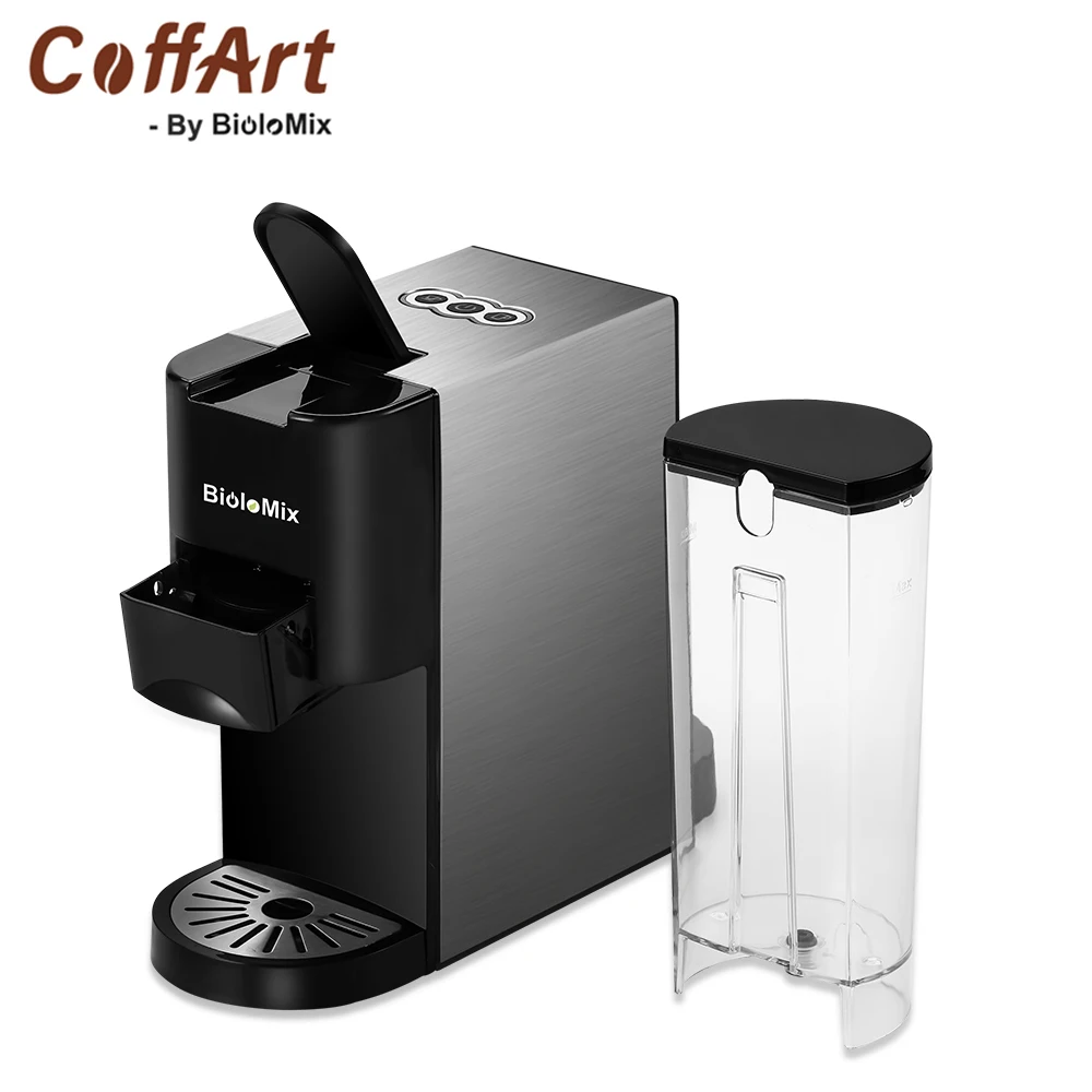 Coffart By BioloMix 3 in 1 Espresso Coffee Machine Multiple Capsule Coffee Maker Fit Nespresso,Dolce Gusto and Coffee Powder